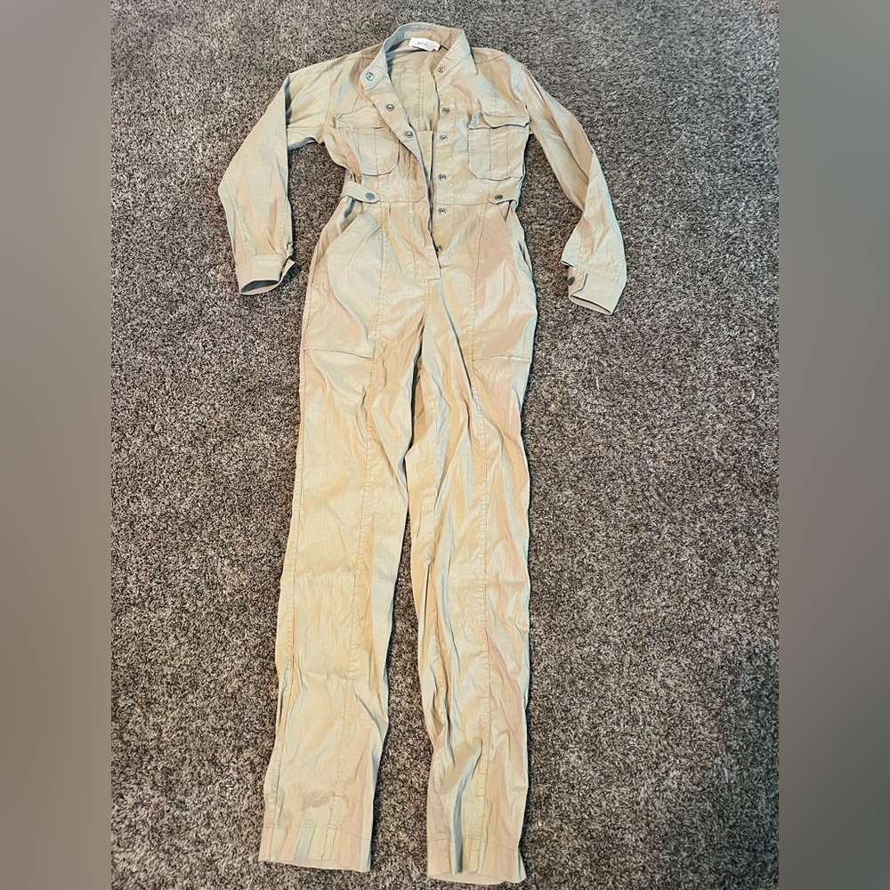Woman’s A.L.C one piece khaki jumpsuit size 0